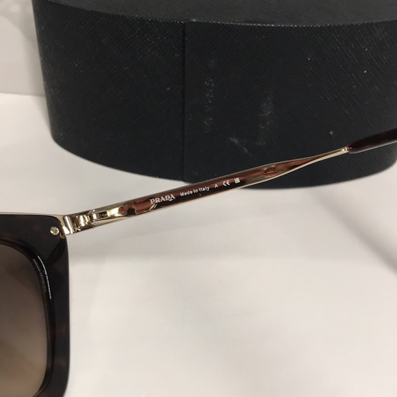New Authentic Prada PR53S 2AU-3D0 – Havana Brown Gradient Cat-Eye Sunglasses main image 6